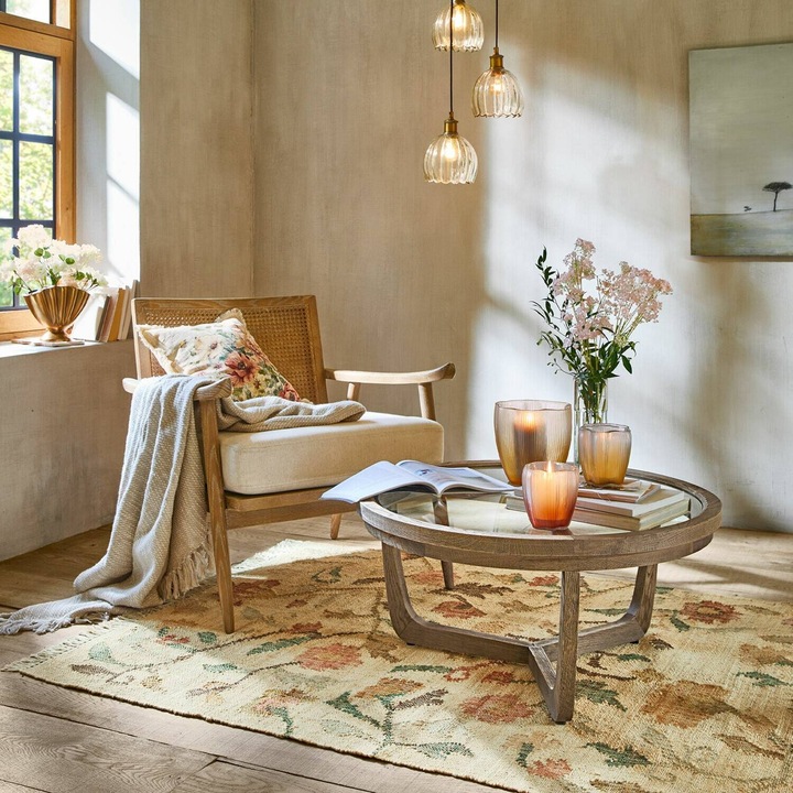 Actual product image Loberon Coffee table Gradn Enclos brown/clear (38 x 80 cm)