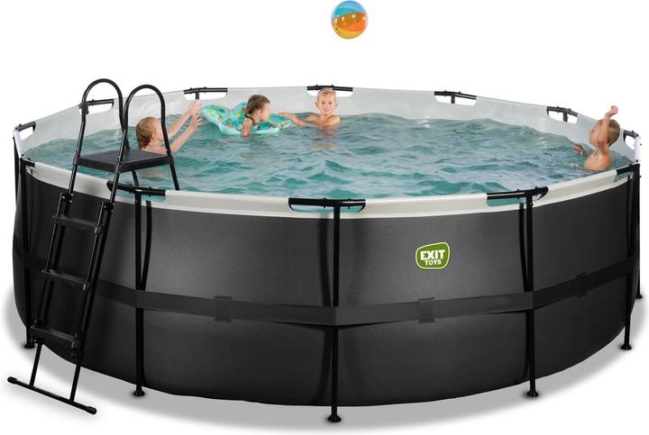 Exit Frame pool round 427x122 cm with cartridge filter pump (427 x 122 cm)