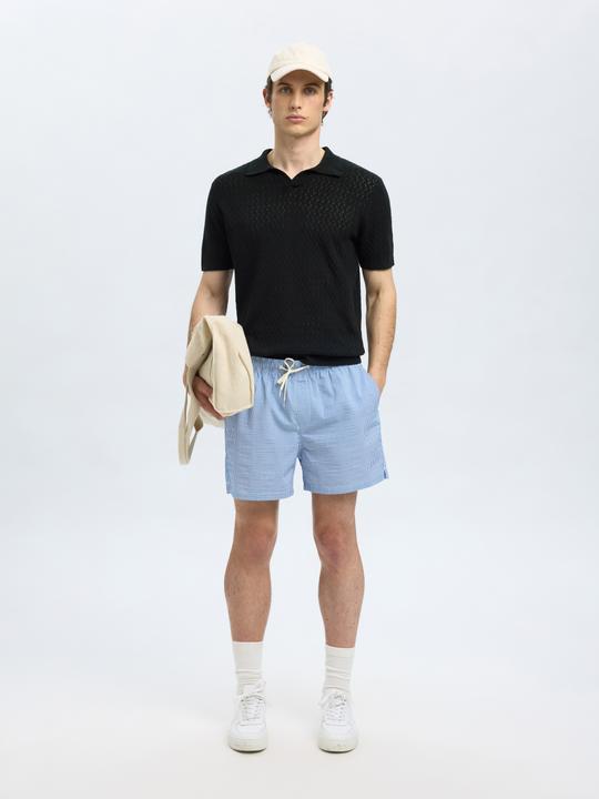 Produktbild Selected Häkel-Look Polohemd aus Strick (M)