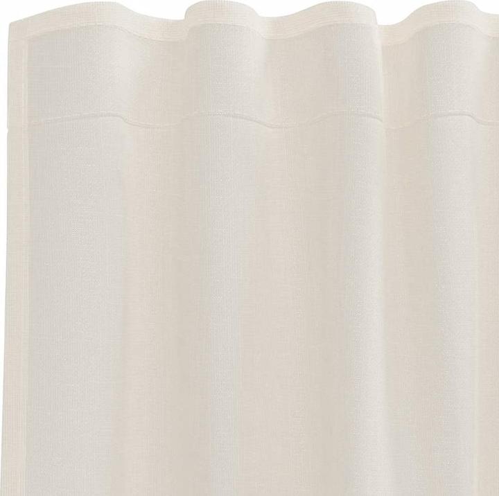 Produktbild VidaXL Voile Vorhänge mit Stangentaschen 2 Stk. Creme (140 x 140 cm)