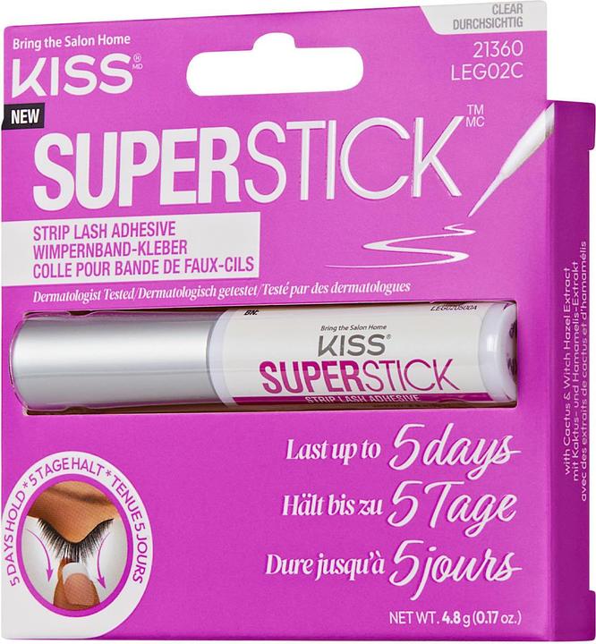Produktbild KISS Super Stick 5-Day Extended Wear Strip Lash Adhesive - 4.8g Clear (Wimpernkleber)