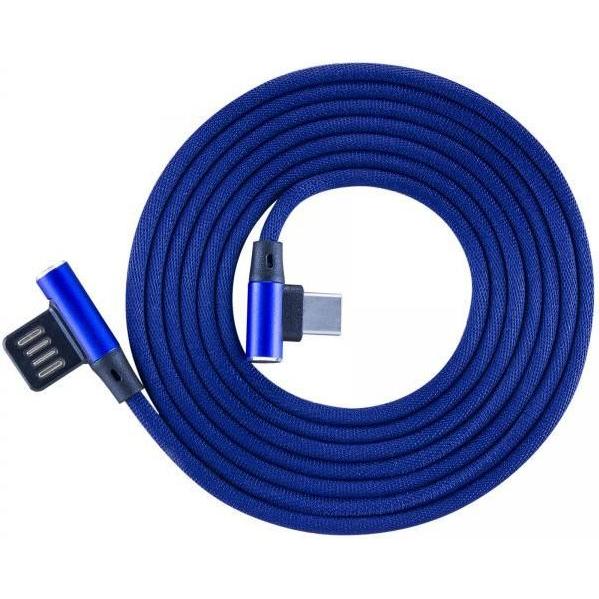 Thumbnail - Sbox USB->Type-C 90 m/m 1.5m USB-TYPEC-90BL blue (1.50 m, USB 2.0), USB Kabel
