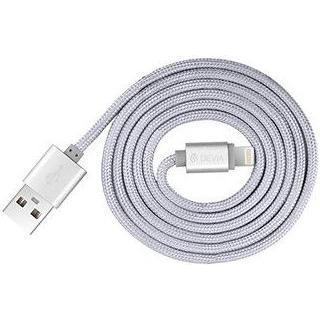 Devia Fashion Series Cable for Lightning (MFi, 2.4A 1.2M) silver (1 m), USB Kabel