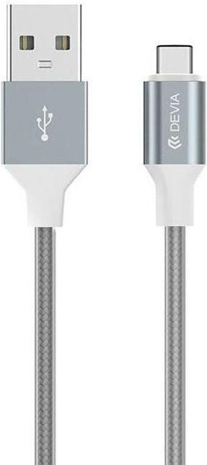 Produktbild Devia Pheez Series Cable for Micro USB (5V 2.4A,1M) grey (1 m, USB 2.0, 5 W)
