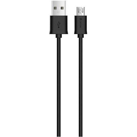 Devia Smart Series Micro Cable V2 (5V 2.1A,1M) black (1 m, USB 2.0), USB Kabel