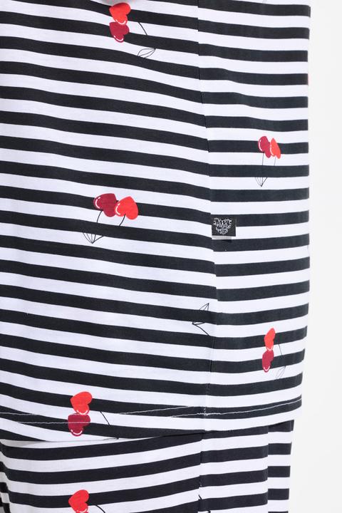 Produktbild Ulla Popken Pyjamashirt, Herzen, Halbarm (58)