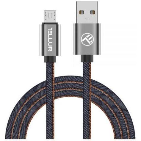 Tellur Data cable, USB to Micro USB, 1m denim (USB 1.0), USB Kabel