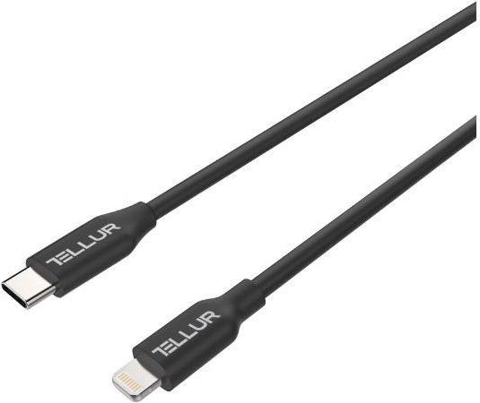 Produktbild Tellur Data cable, Apple MFI Certified, Type-C to Lightning, 1m black (1 m, USB 3.2 Gen 1)
