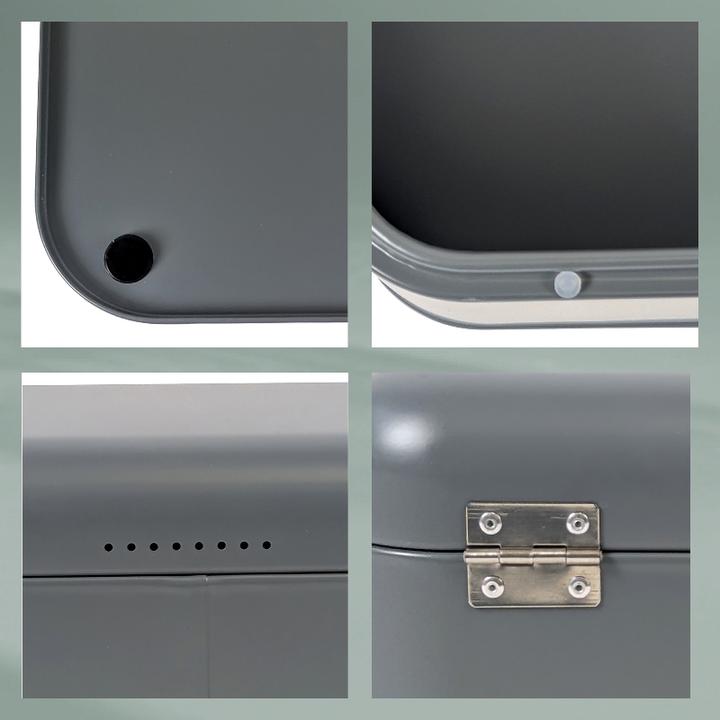 Actual product image Kela Bread box Frisca dark grey