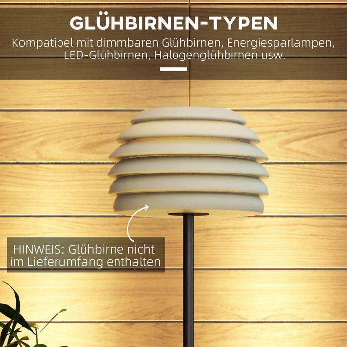Produktbild Swisshandel24 Stehlampe Outdoor Tragbare Standleuchte für Indoor & Outdoor, IP44, Dimmbar, Warmweiss, ohne Glühbir (E27)