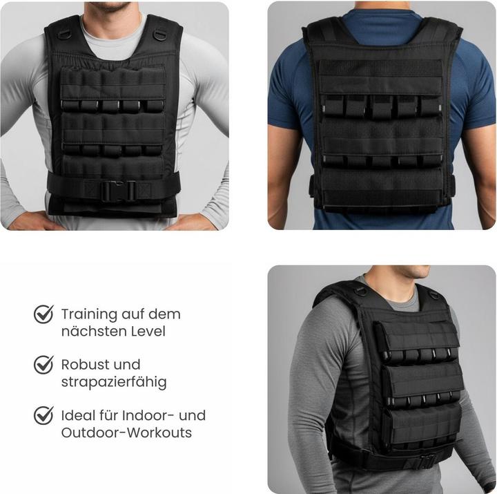 Image du produit Hermex Verstellbare One Size Gewichtsweste 30kg Trainingsweste Weste