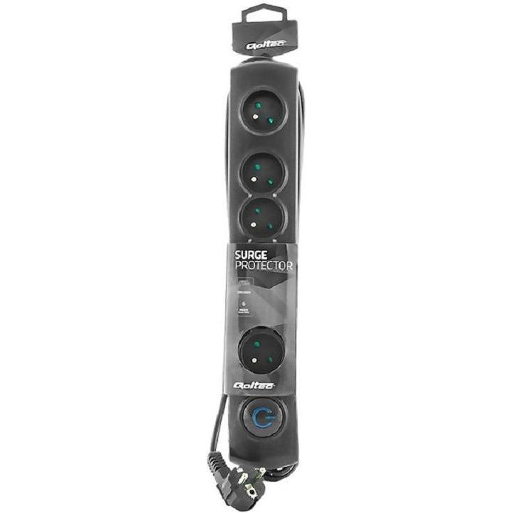 Thumbnail - Qoltec, Steckdosenleiste, Surge Protector 6 50112 (6 x, CEE 7/16, 3 m)
