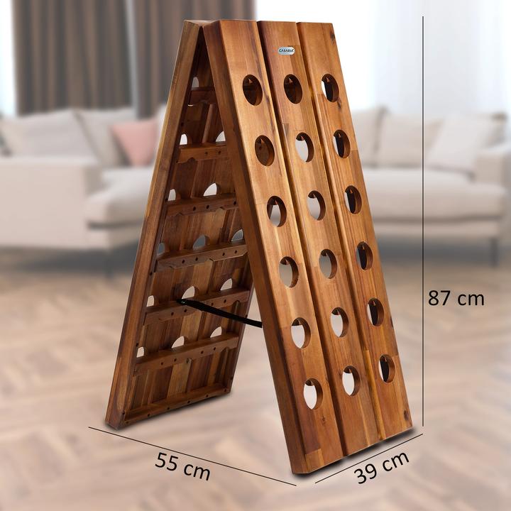 Produktbild Casaria Weinregal Holz (87 x 39 x 55 cm, 36 Fl.)