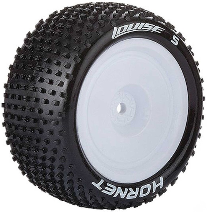 Produktbild Louise E-Hornet Reifen supersoft auf 2.2 Felge weiss 12mm (2)
