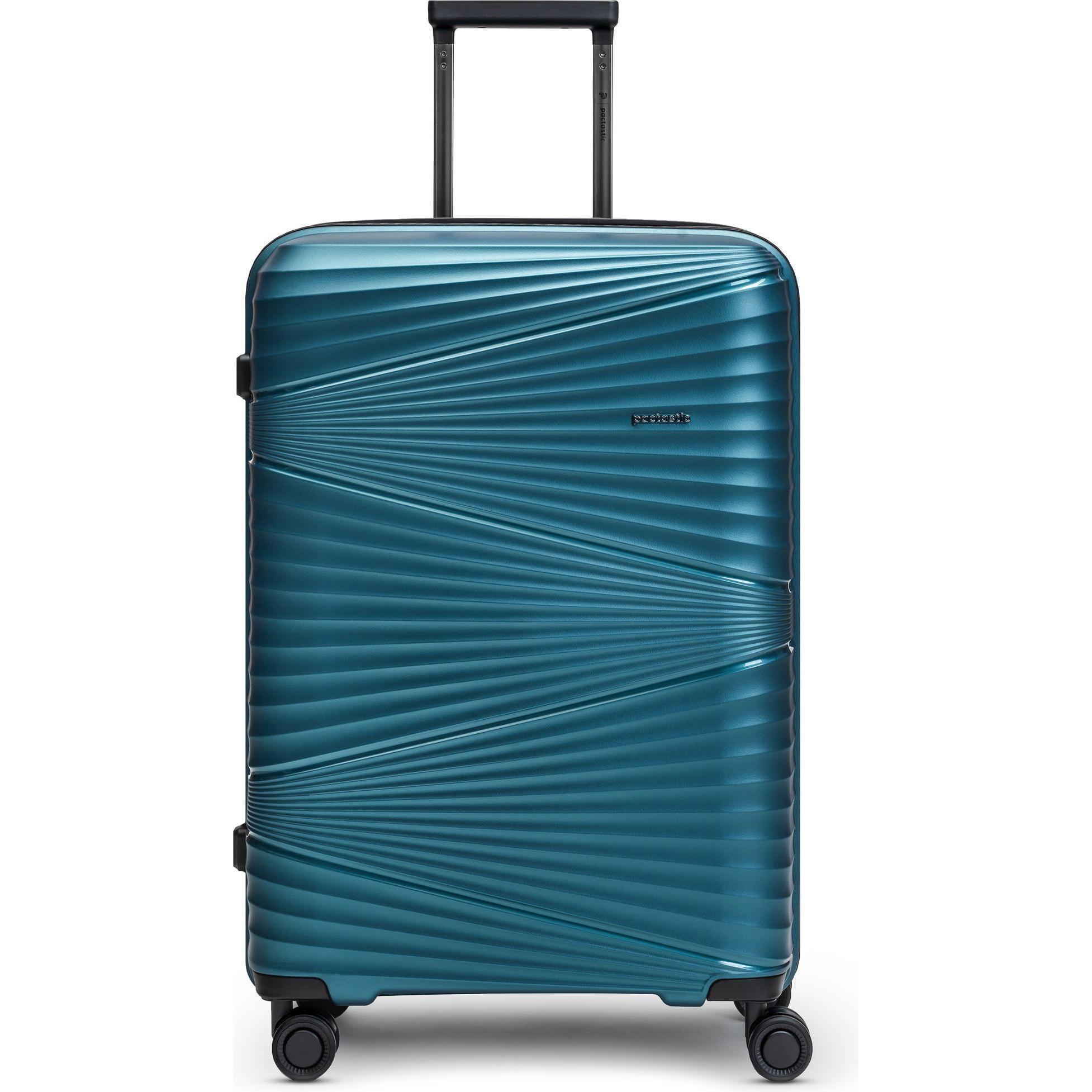 Pactastic, Koffer, Collection 02 THE MEDIUM 4 Rollen Trolley 67 cm, Türkis, (68 l, M (50 - 90l))
