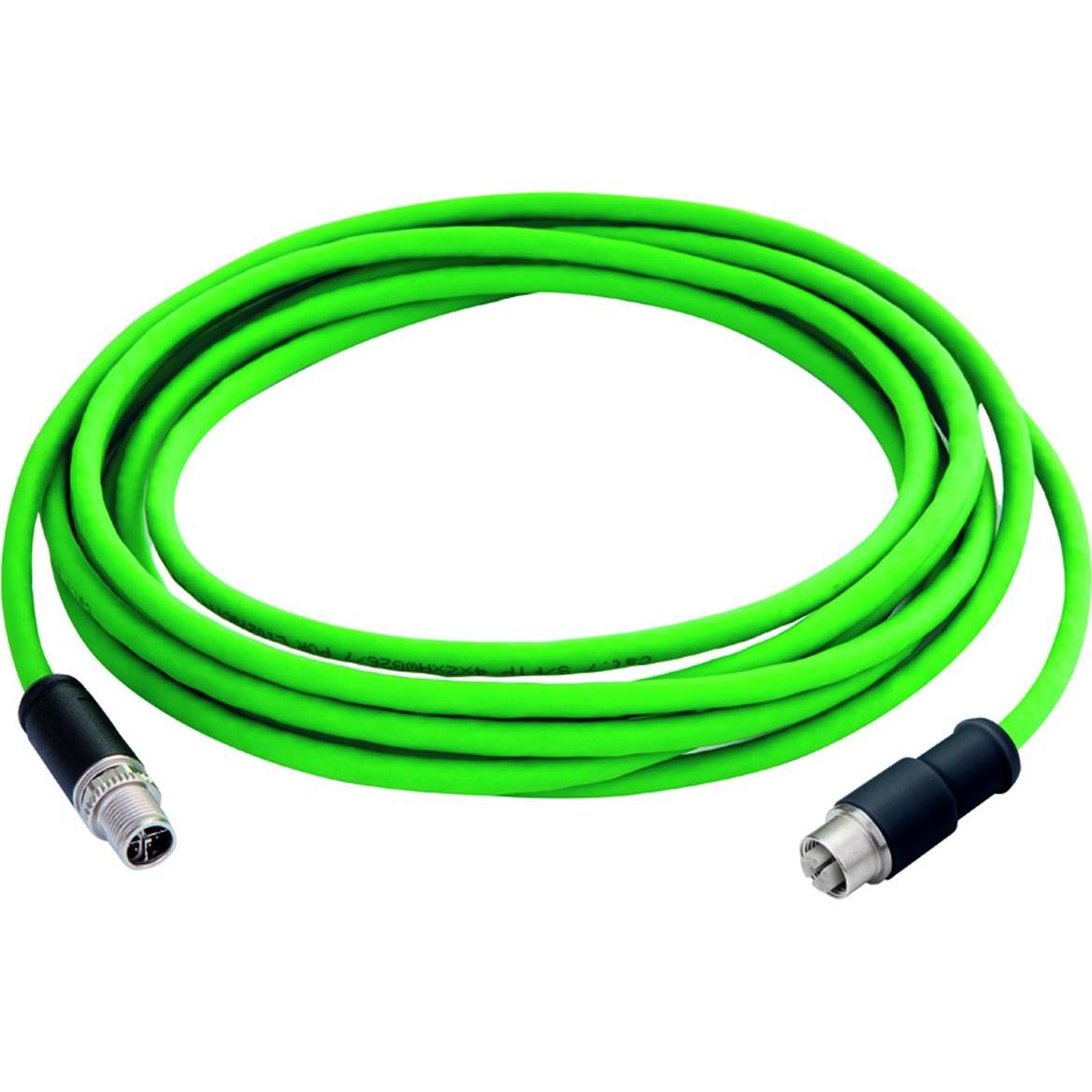 Telegärtner STX M12x1-M12x1 VL X-kod. Cat.6A, Server Zubehör, Grün