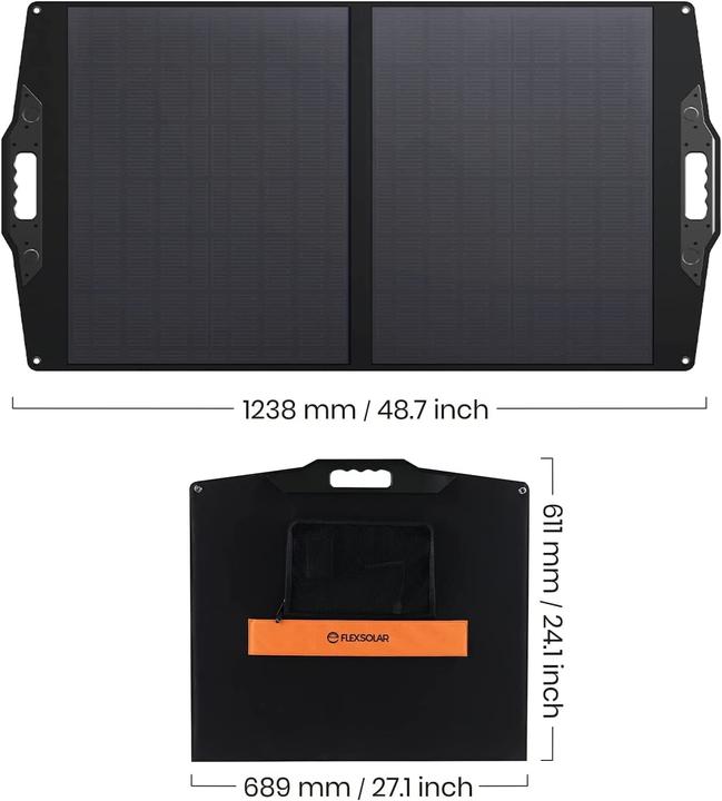 Produktbild FlexSolar 100W Solarpanel, Faltbar (100 W)
