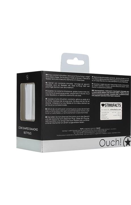 Immagine prodotto Ouch! Plug anale a forma di cono con diamante