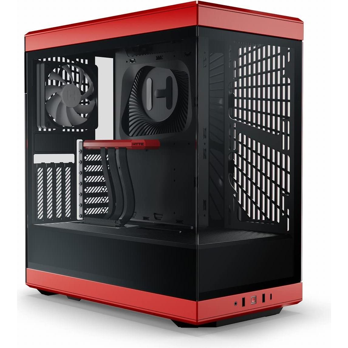 Hyte Y40 rd ATX CS-HYTE-Y40-BR (ATX), PC Gehäuse, Rot