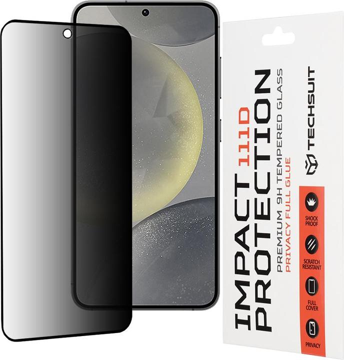 Image du produit Techsuit - 111D Privacy Full Glue - Samsung Galaxy S24 / S25 - Black (Samsung Galaxy S24, Samsung Galaxy S25)