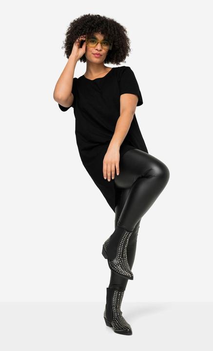 Image du produit Angel of Style T-shirt long à col rond, manches courtes et ourlet arrondi (42)