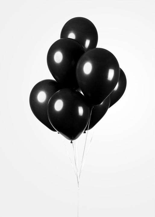 Actual product image Globos Balloons Black 30cm, 10pcs.