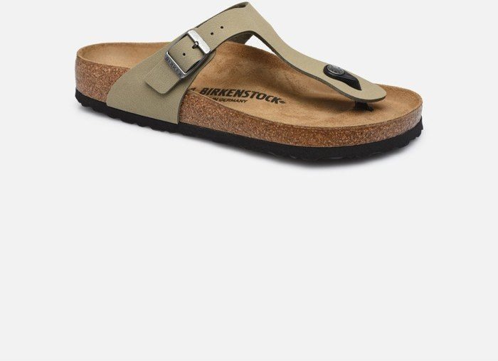 Actual product image Birkenstock GIZEH Kids Birko-Flor Narrow - Green Nubuck