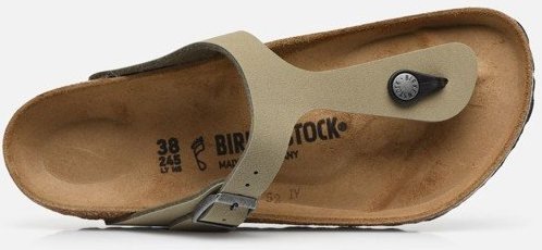 Actual product image Birkenstock GIZEH Kids Birko-Flor Narrow - Green Nubuck