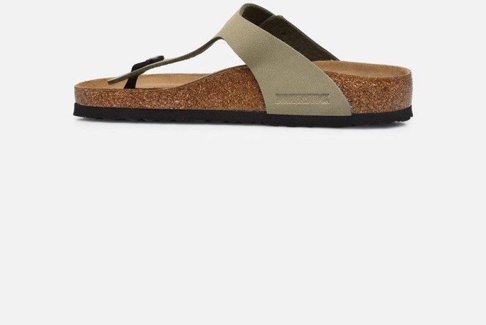 Actual product image Birkenstock GIZEH Kids Birko-Flor Narrow - Green Nubuck