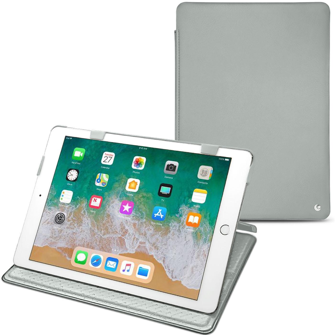 Noreve Lederschutzhülle horizontal (iPad 9.7), Tablet Hülle, Grau