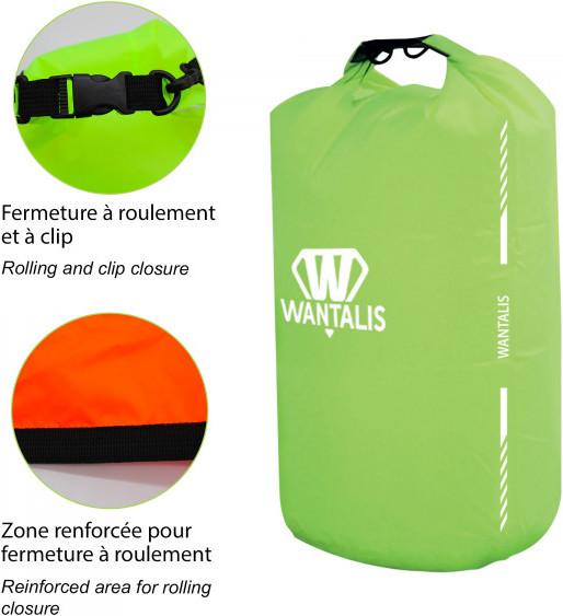 Actual product image Wantalis Waterproof Bag YellowFluo (10 l)