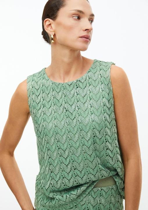Produktbild s.Oliver Top mit Glitzergarn und Ajourmuster (34)