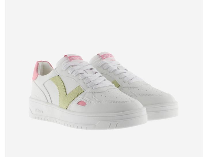 Actual product image Victoria Women's leather and neon effect single sneakers (39)