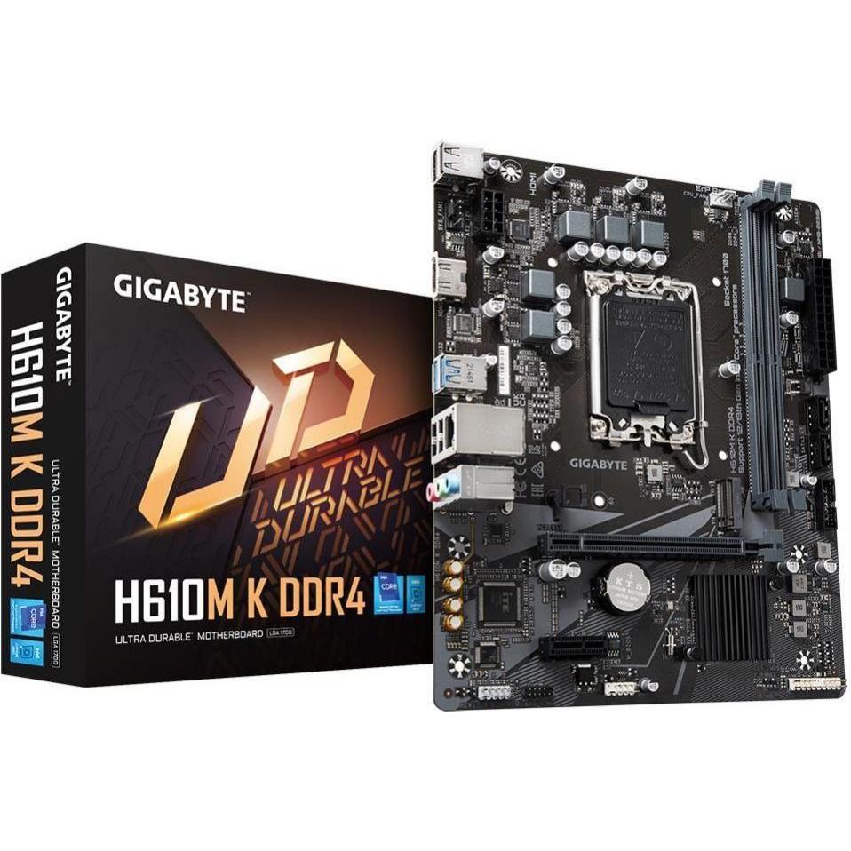 Gigabyte H610M K DDR4 (LGA 1700, Intel H610 Express, mATX), Mainboard
