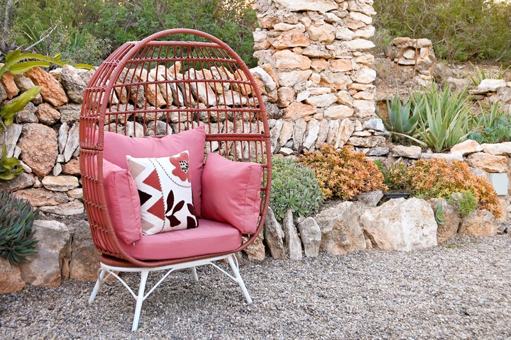 Produktbild DKD Home Decor Garden sofa 99 x 71 x 147 cm Metal Terracotta synthetic rattan White