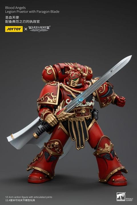 Actual product image Joy Toy Warhammer The Horus Heresy action figure 1/18 Blood Angels Legion Praetor with Paragon Blade 13 cm