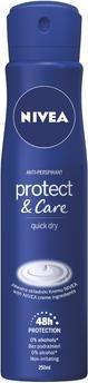 Actual product image NIVEA Protect & Care Antiperspirant 48H 250ml (Spray, 250 ml)