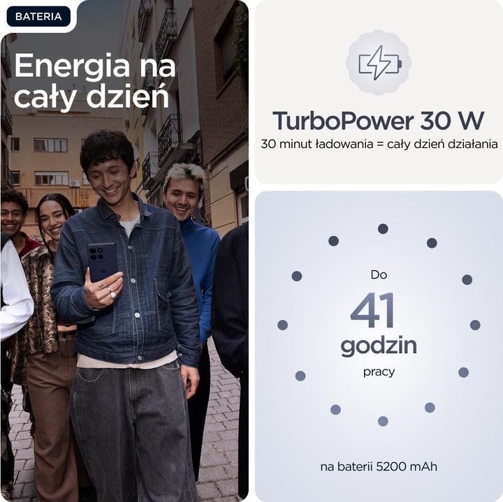 Actual product image Motorola Moto G86 (256 GB, Spellbound, 6.67", SIM + eSIM, 5G)