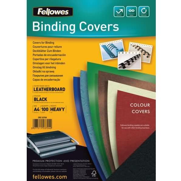 Fellowes Delta Deckblatt mit Lederstruktur (5370405)