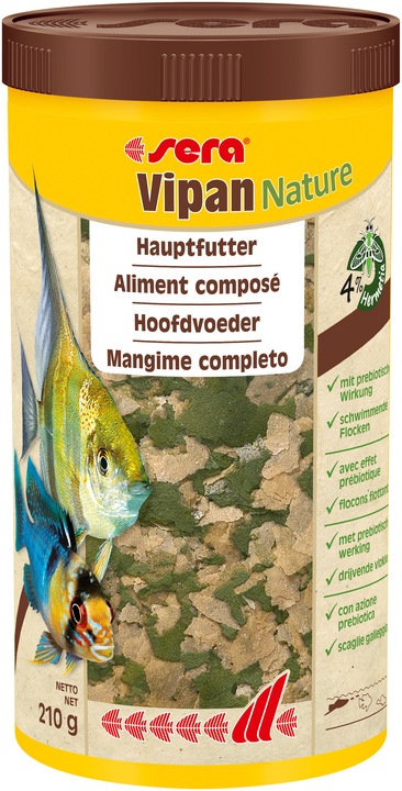 Actual product image Sera Staple food Vipan Nature 1000 ml (Ornamental Fish, 1000 ml)