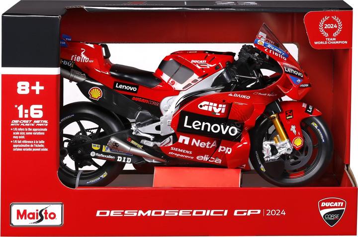 Produktbild Maisto MotoGP 1/6 Ducati Lenovo #63 Bagnaia 2024