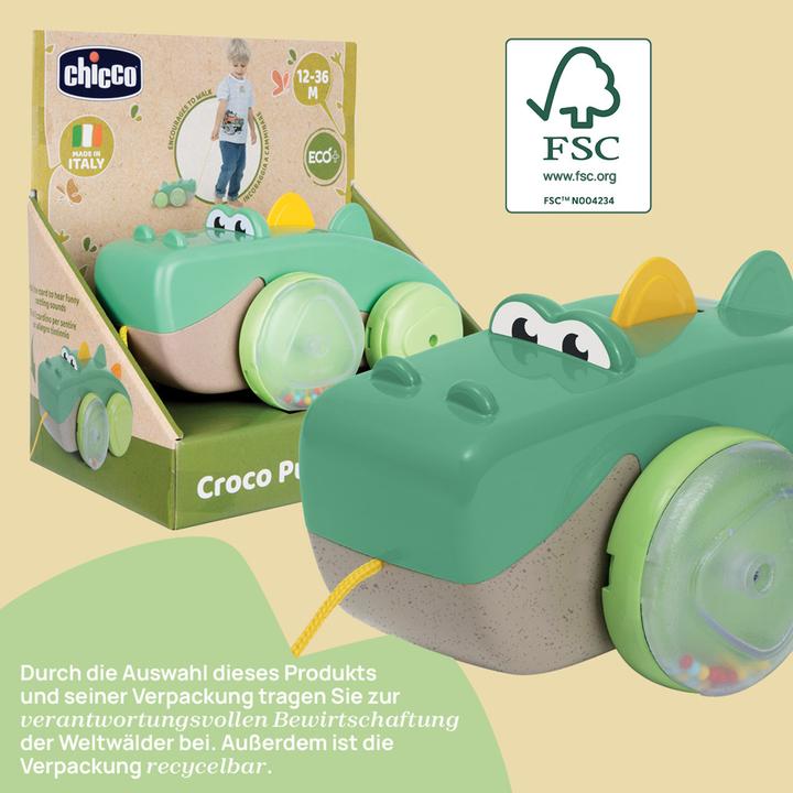 Produktbild Chicco Pull-Along Crocodile Eco+