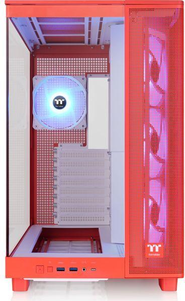 Actual product image Thermaltake View 380 XL TG ARGB Flaming Orange (ATX, mATX, Mini-ITX)