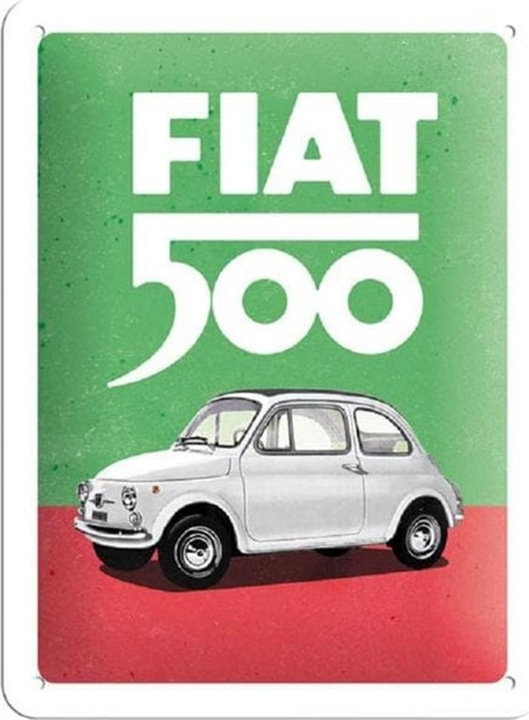 Produktbild Nostalgic-Art Merchandising Schild Fiat 500 15 x 20 cm, Metall (15 x 20 cm)