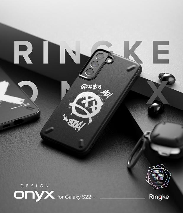 Produktbild Ringke Onyx Design Durable Case for Samsung Galaxy S22 + (S22 Plus) Black (X) () (Samsung Galaxy S22+)