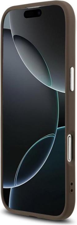 Produktbild Guess Case Magsafe 4G PU Leather Case With Triangle Logo And Silver Metal Camera Frame For iPhone 17 (Apple iPhone Air)