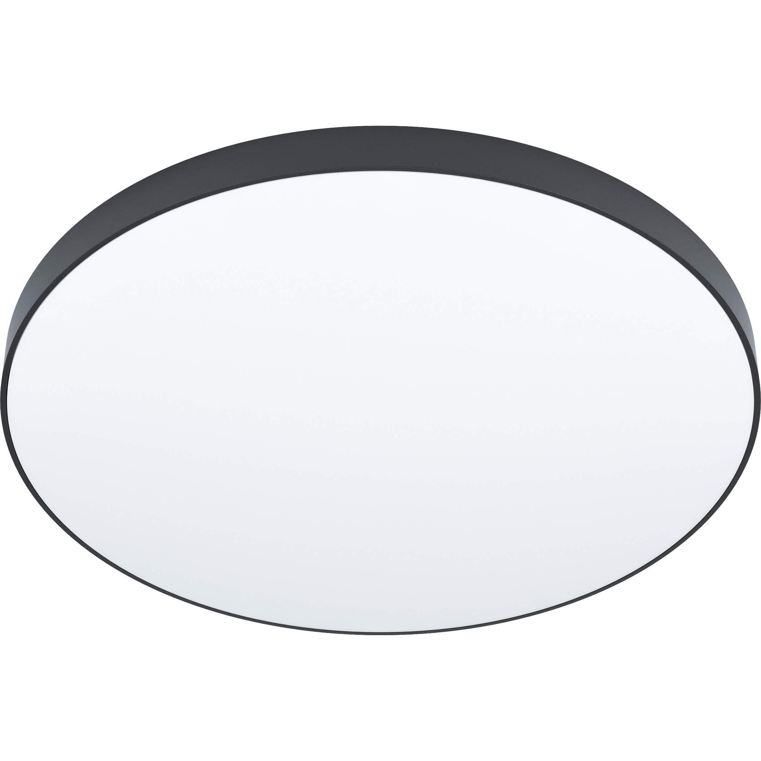 EGLO, Wandleuchte + Deckenleuchte, Deckenleuchte ZUBIETA-A 36 W, Schwarz/Weiss (3700 lm)