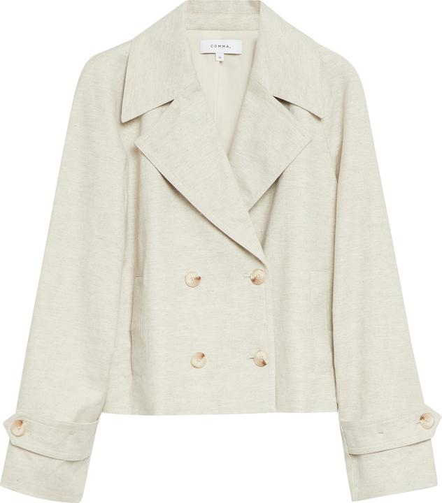 Actual product image Comma Baumwoll-Leinen-Melange-Trenchjacke (40)