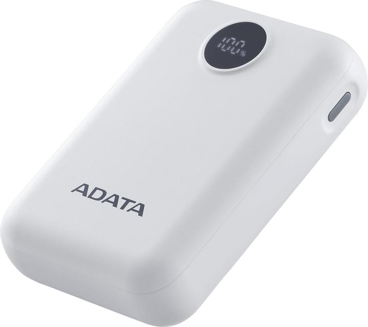 Actual product image Adata Powerbank P10022-12 10000 mAh, Akkutyp: Lithium-Polymer (10000 mAh, 15 W, 37 Wh)