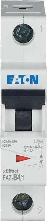 Produktbild Eaton MCB, 4A, B-type, 1Pole, 15kA
